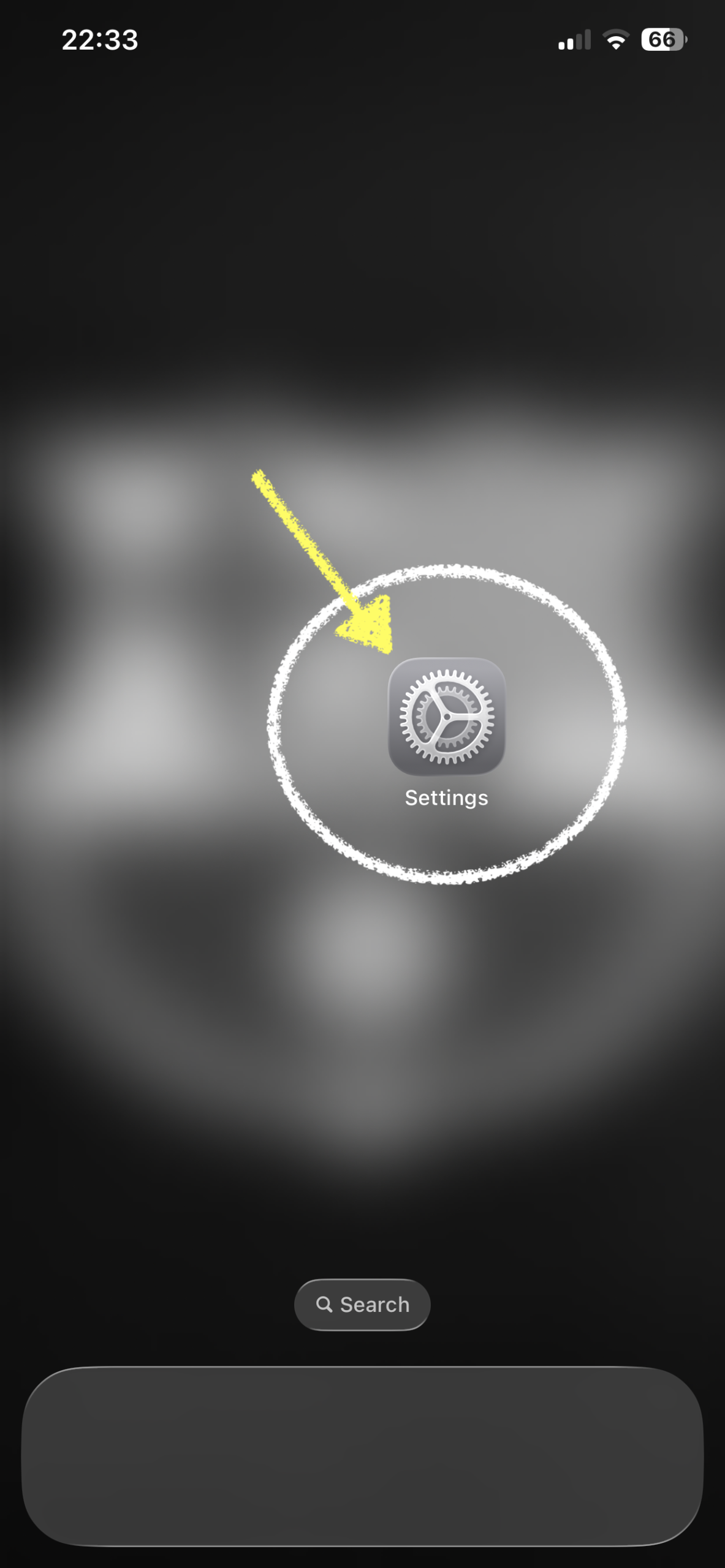 Open Settings on iPhone to download iOS 27 Beta