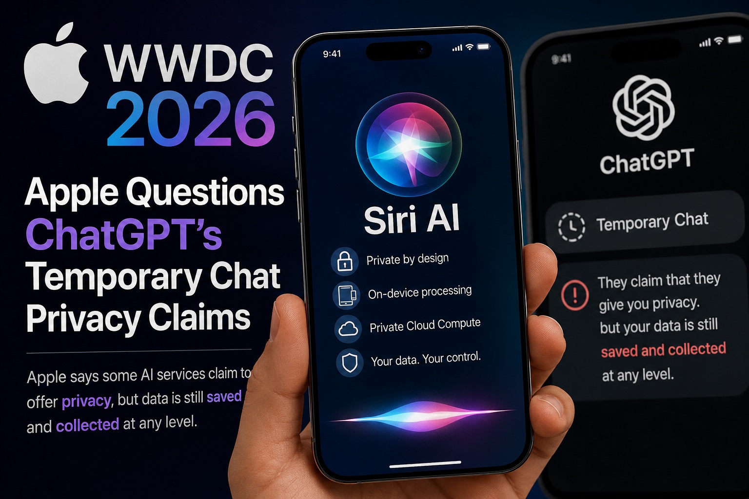 WWDC 2026- Apple Mocks ChatGPT’s Temporary Chat Privacy Model