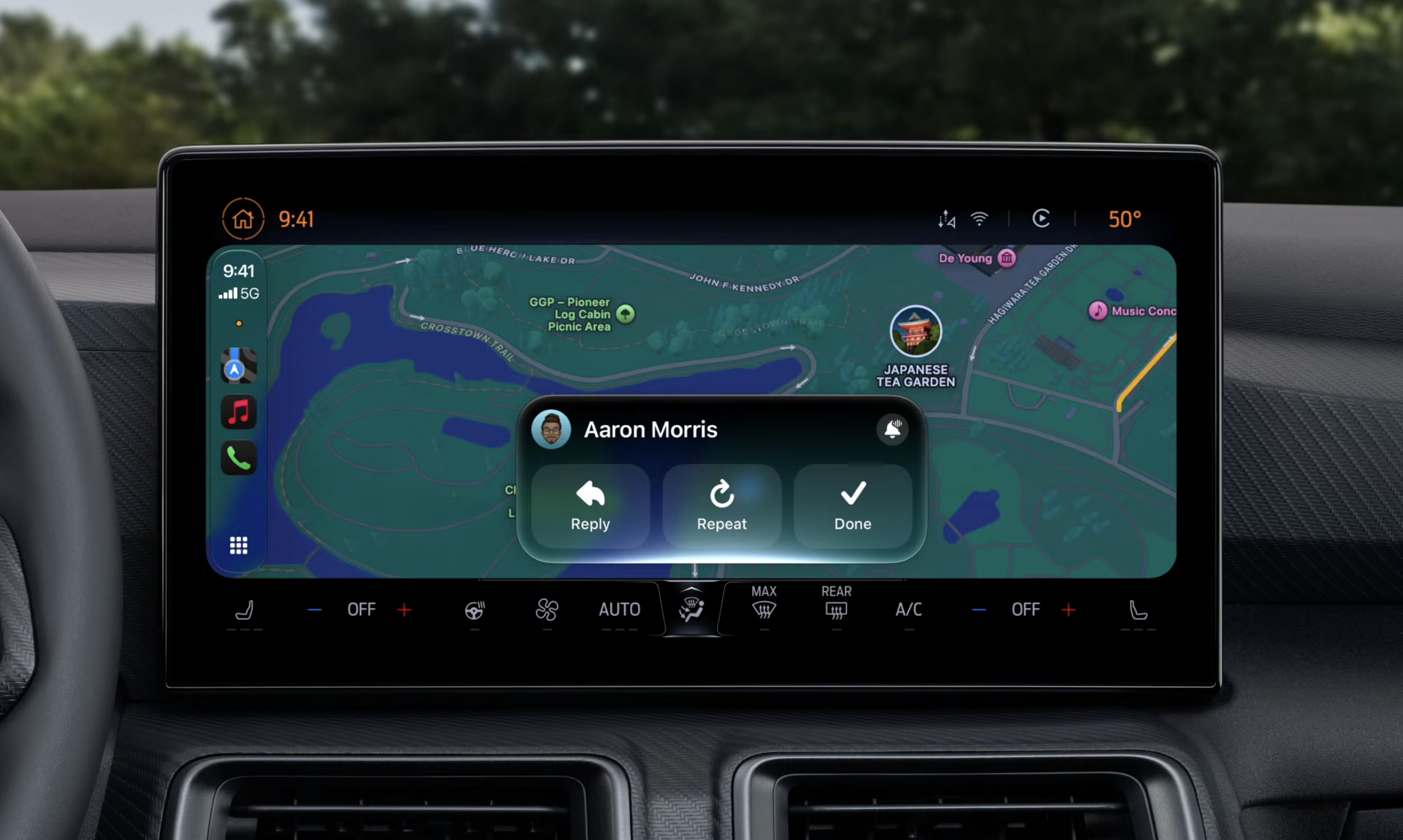 Siri AI shown with CarPlay during WWDC 2026