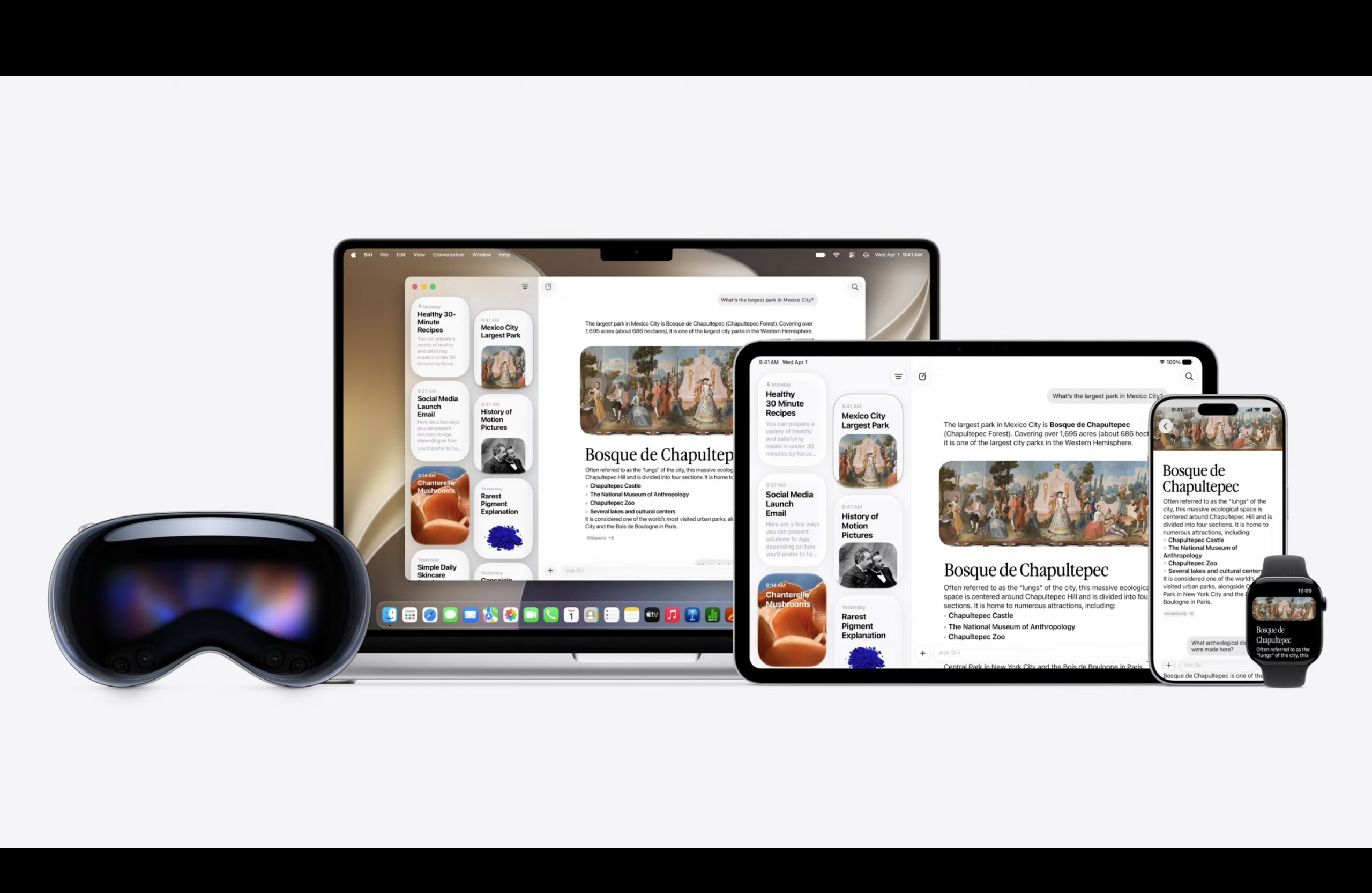 Siri AI shown across Apple devices at WWDC 2026