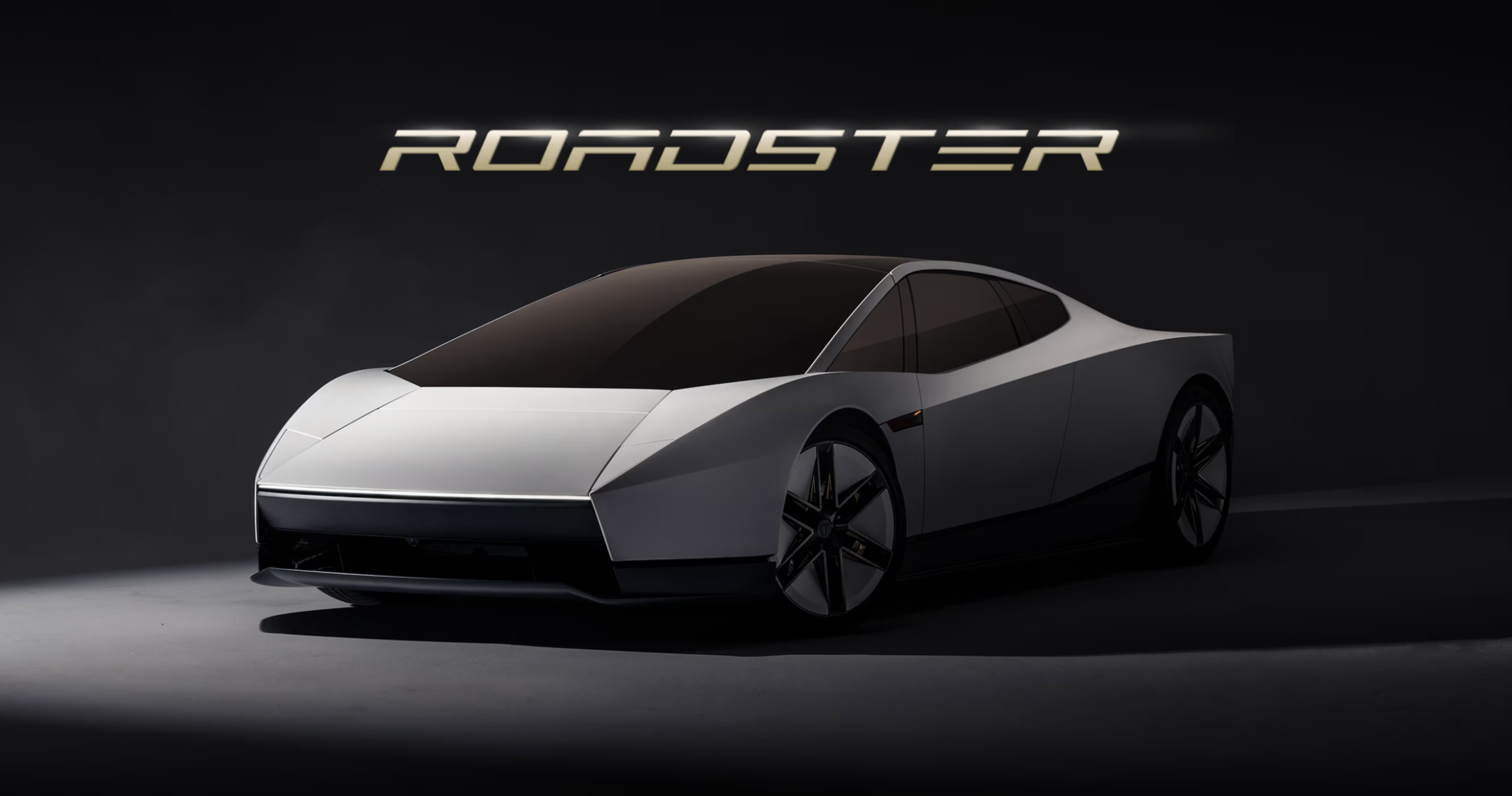 Rear view of Tesla Roadster 2026 showing experimental propulsion technology and visible vapor